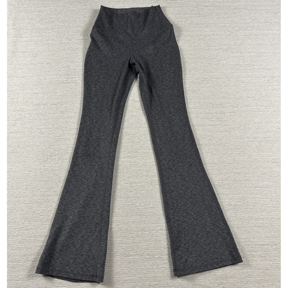 Hollister Gilly Hicks Recharge Flare Yoga Pants Gray High Rise Athletic S Gym